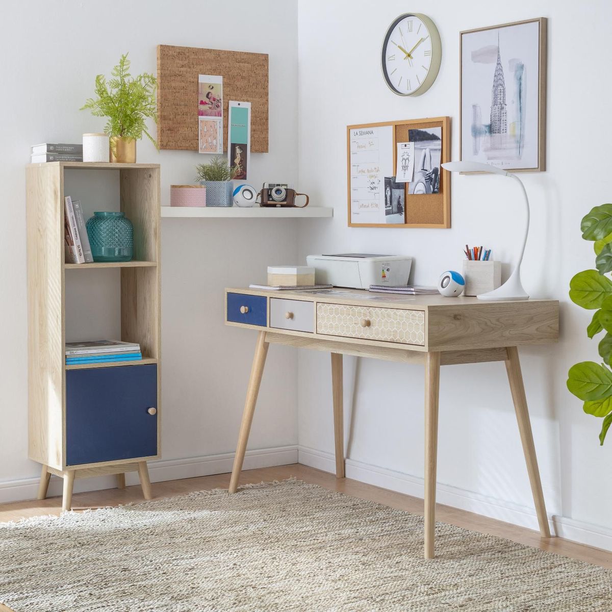 JUST HOME COLLECTION - Escritorio Beige Melamina Anna