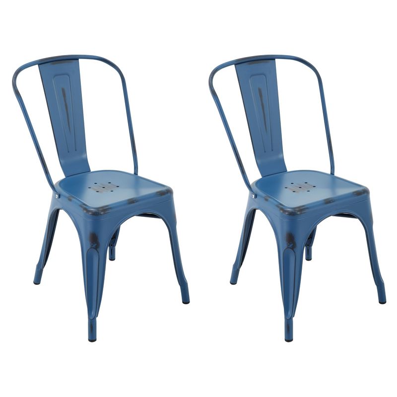 JUST HOME COLLECTION - Set x2 Sillas Tolix Azul