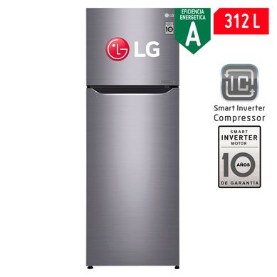 Refrigeradora LG 312 Lt Top Freezer GT32BPPDC Plata