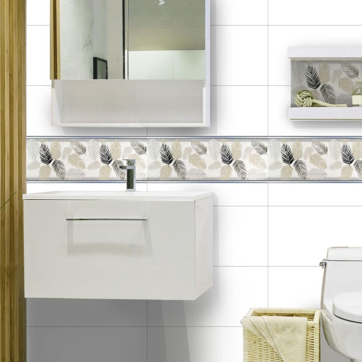 KANTU - Listelo Leaves 45x15cm