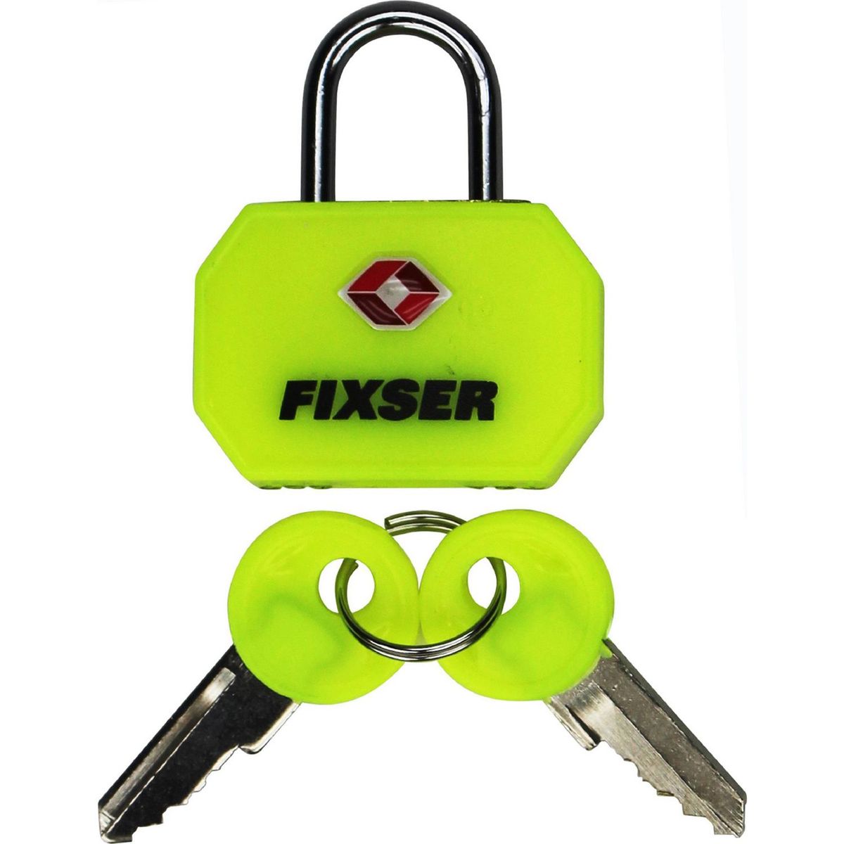 FIXSER - Candado con Llave TSA Fixser Amarillo