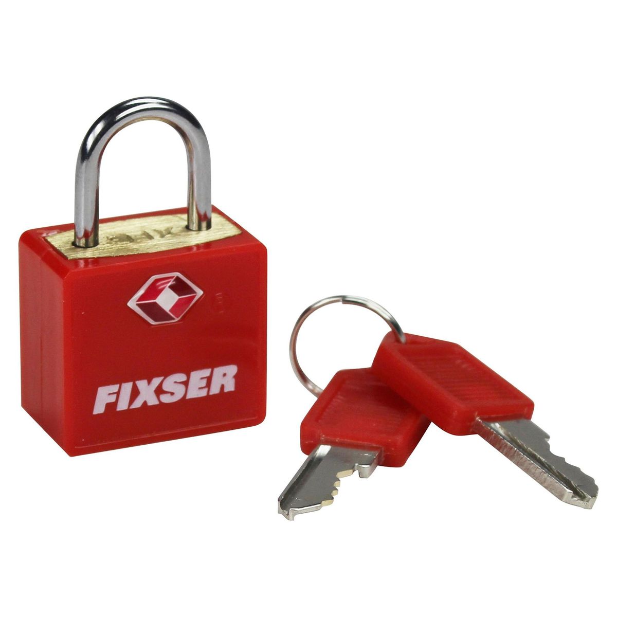 FIXSER - Candado con Llave TSA Fixser Rojo