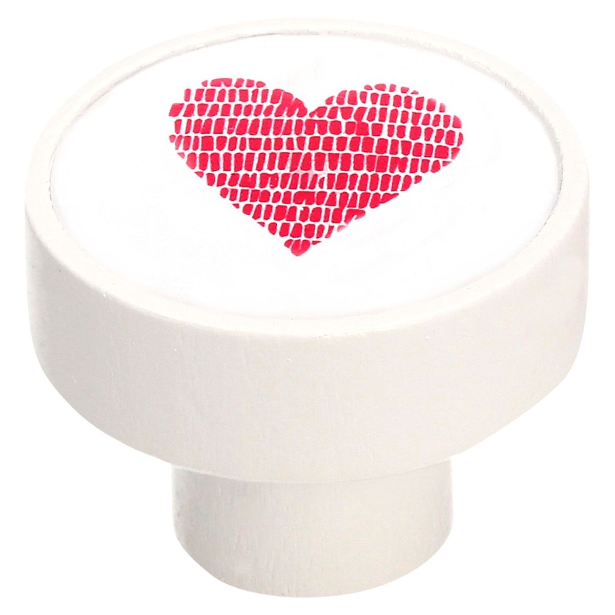 FIXSER - Jalador de Perilla Madera Corazón 36 mm