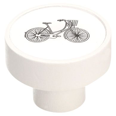 Tirador de Perilla Madera Bicicleta 36 mm.