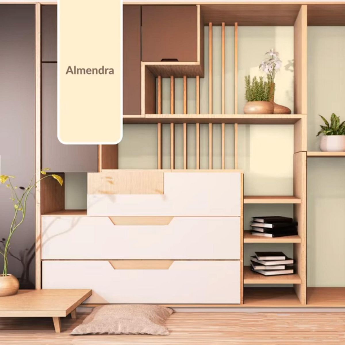 TRUPAN - Tablero MDF Almendra 2.8mm 1.85x2.44m