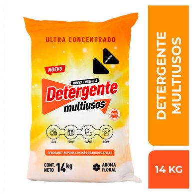 Detergente en Polvo Industrial 14 kg.