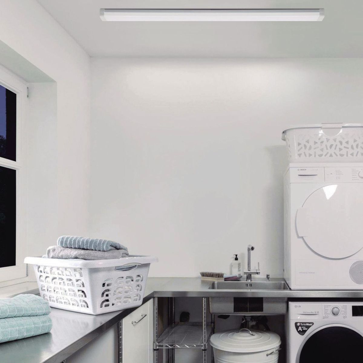 LIGHTECH - Hermetico Led 48W 4000lm IP65 Luz Blanca 120x10cm