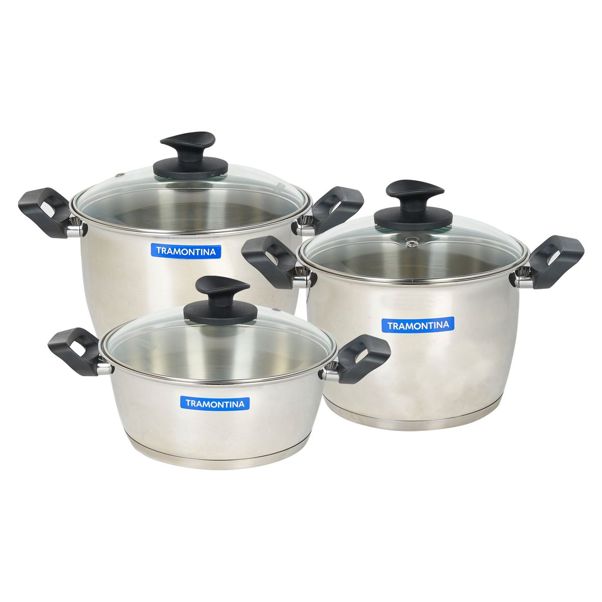 TRAMONTINA - Set Ollas Allegra 6 Piezas