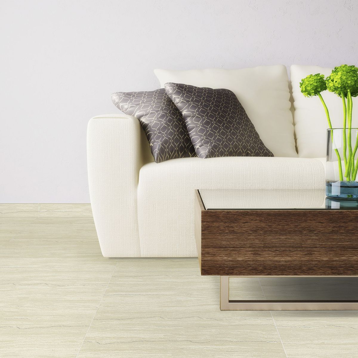 SCOP - Cerámica Travertini Marfil Beige 45x45 para muro