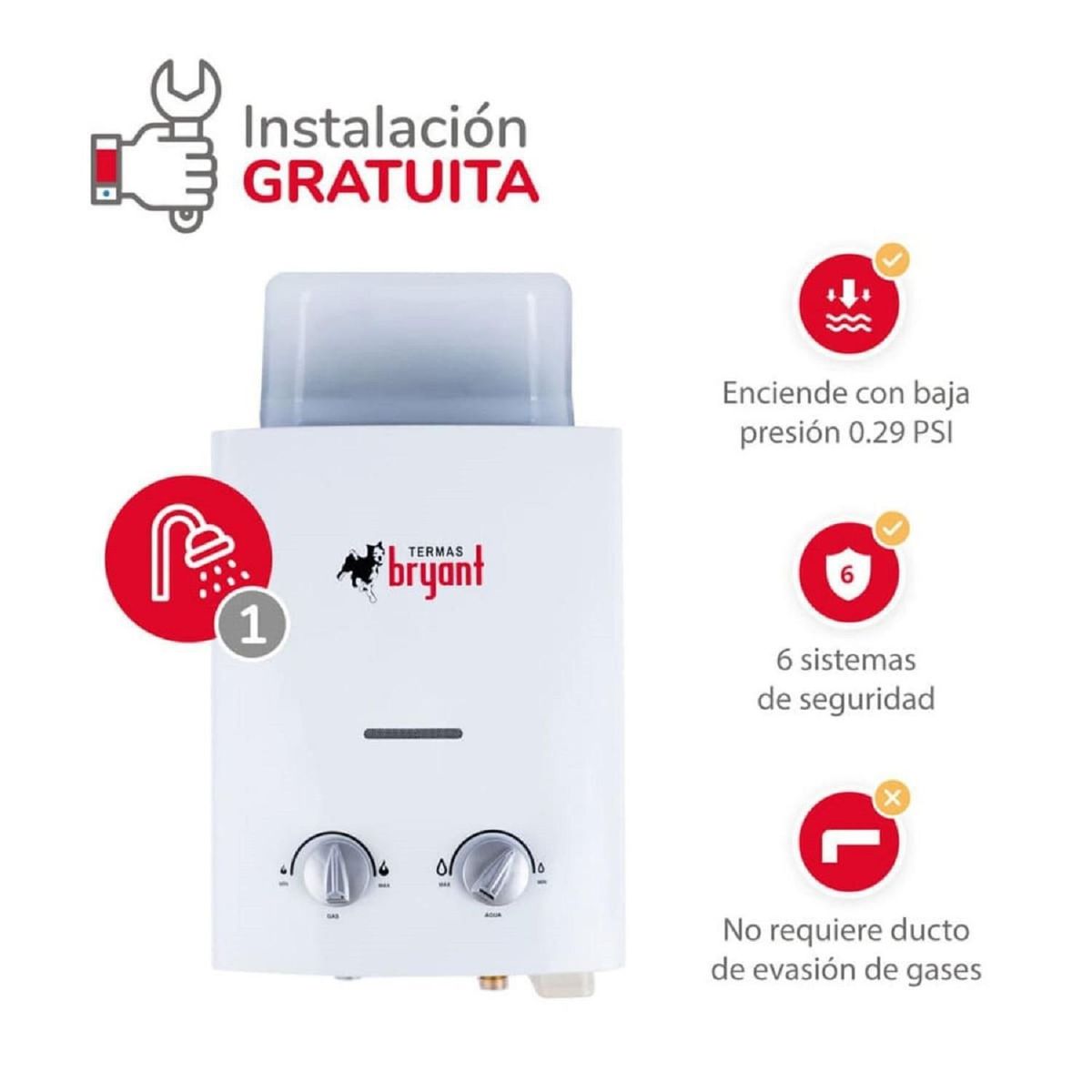 GENERICO - Terma a Gas Bryant GN 5.5 litros