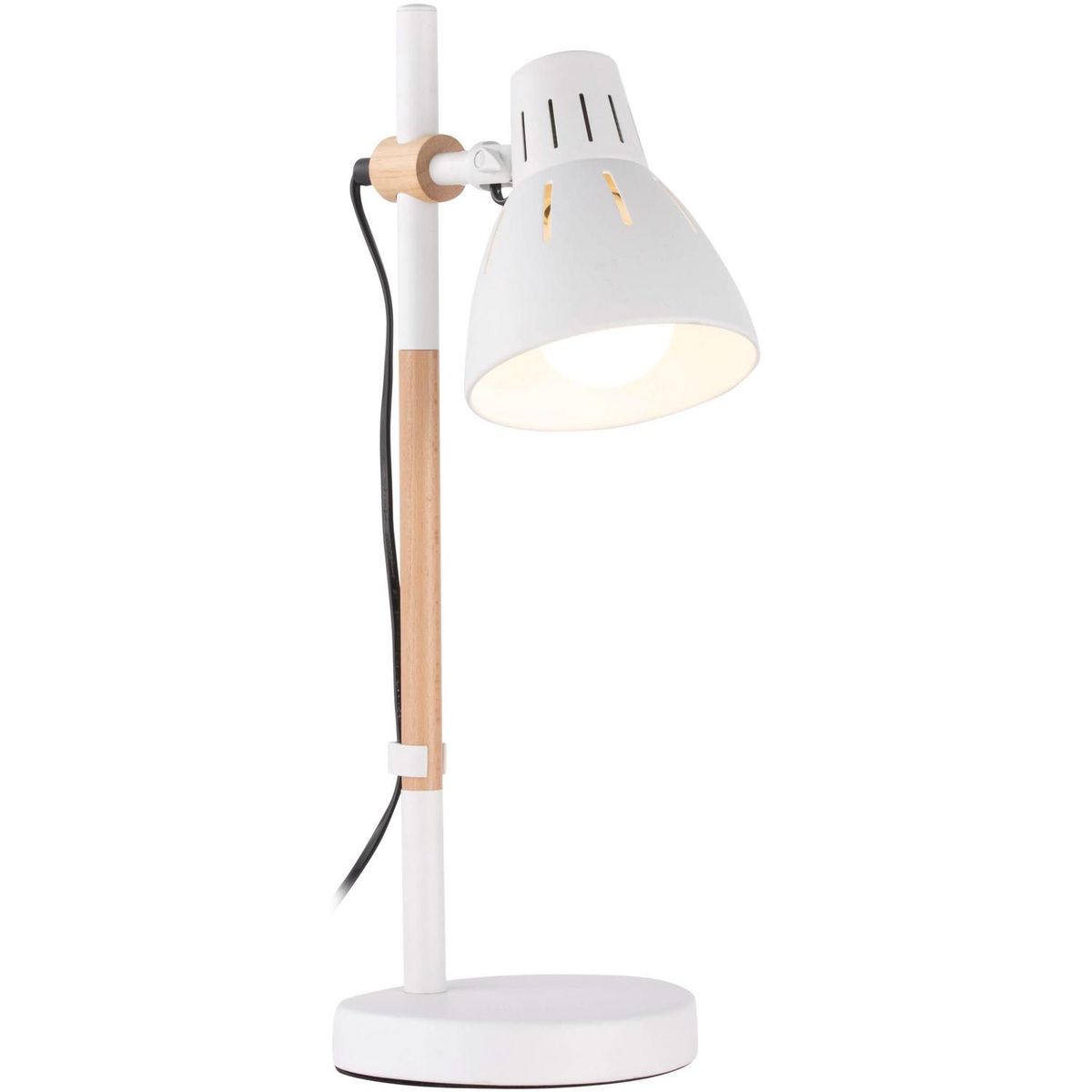 JUST HOME COLLECTION - Lámpara de Escritorio Philis 1L E27 Blanco