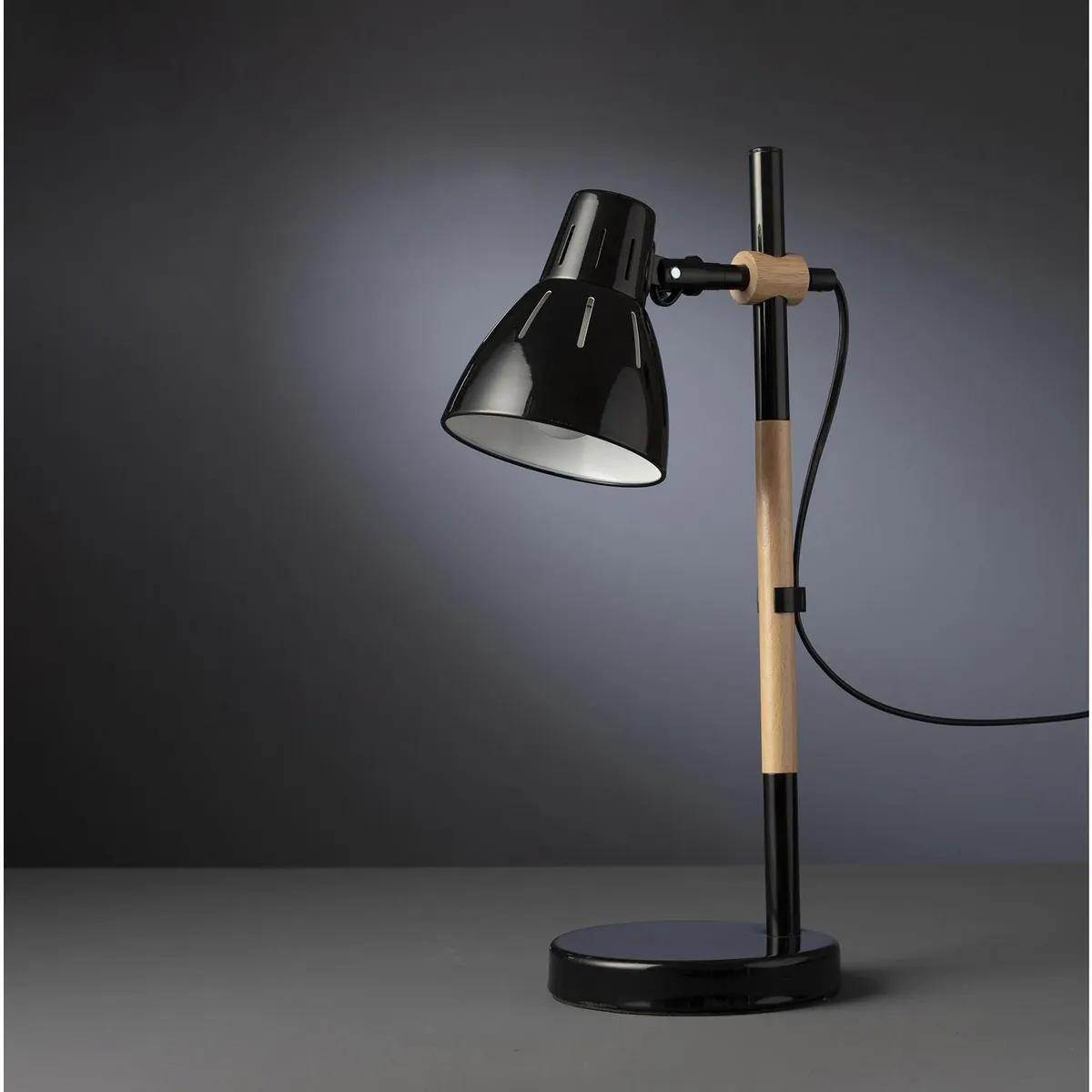 JUST HOME COLLECTION - Lámpara de Escritorio Philis Negro 1L E27