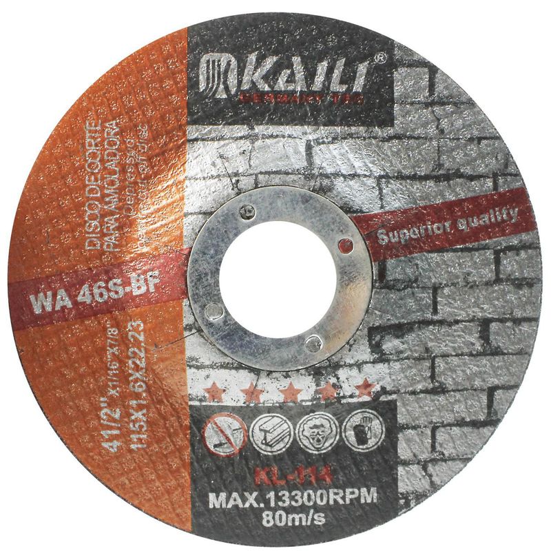 KAILI - Disco de Corte Inox 4.5" 115x1.6mm Wa 46S - Bf Kaili