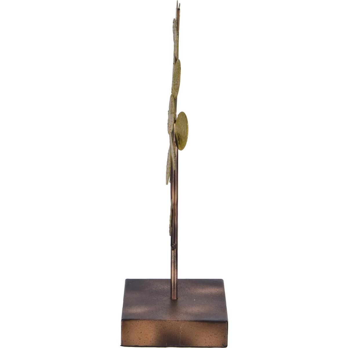 JUST HOME COLLECTION - Figura Decorativa Arbol Acero Dorado 32cm