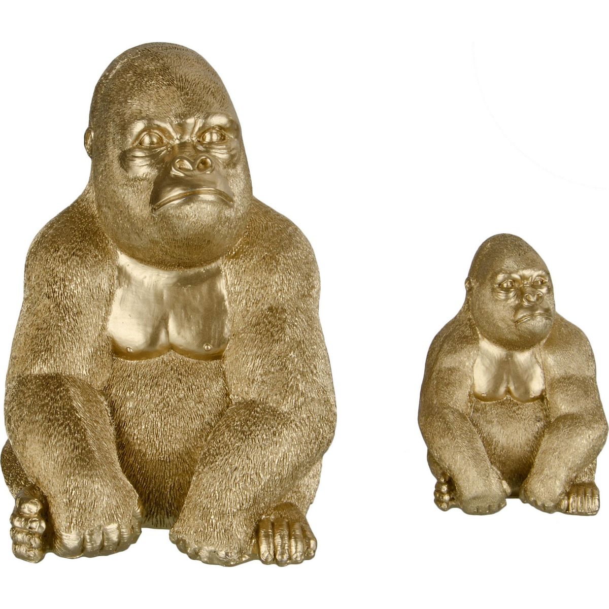 JUST HOME COLLECTION - Figura Decorativa Leopardo Dorado 10cm