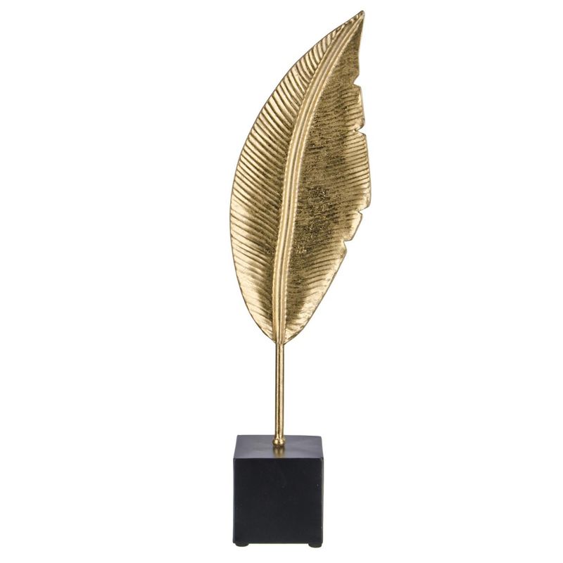 JUST HOME COLLECTION - Figura Decorativa Pluma  Dorado 50cm