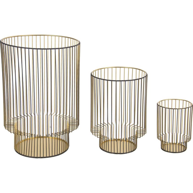 JUST HOME COLLECTION - Portavela Hurrican Gold 28 cm