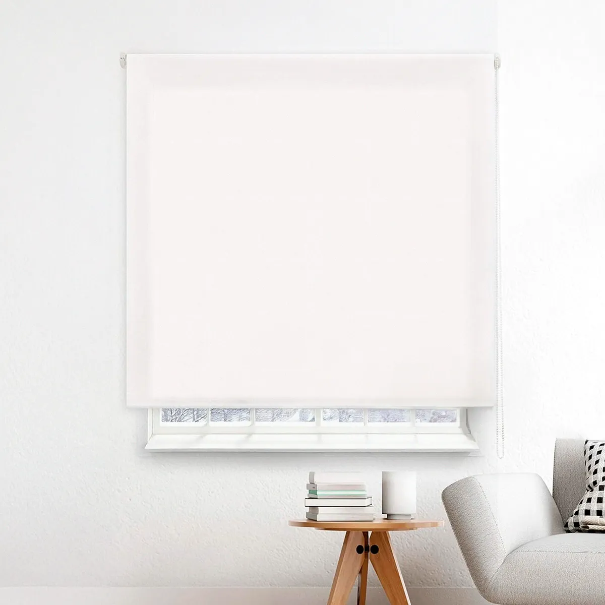 JUST HOME COLLECTION - Cortina Roller Black Out 180x250cm Blanco