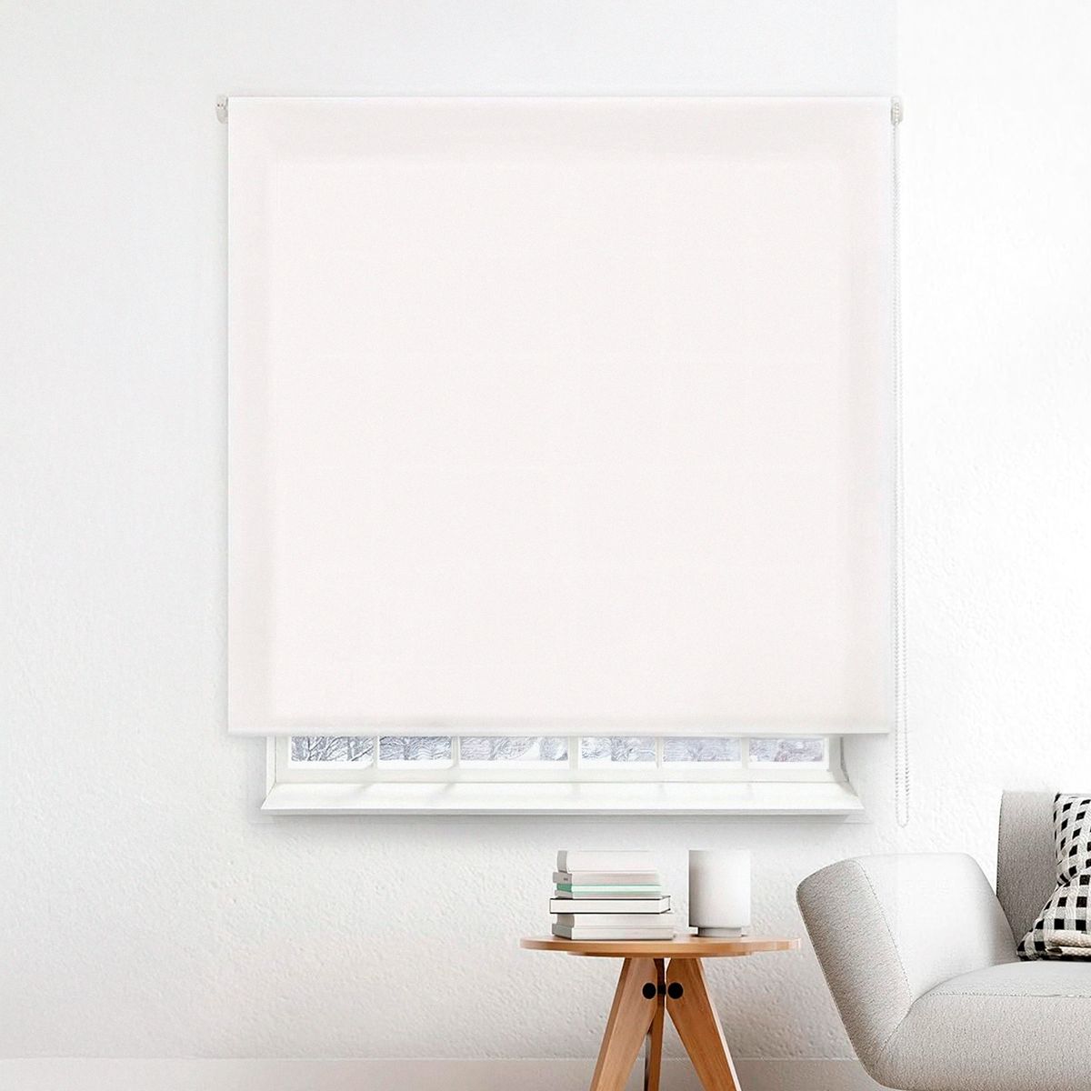 JUST HOME COLLECTION - Cortina Roller Black Out 180x250cm Blanco