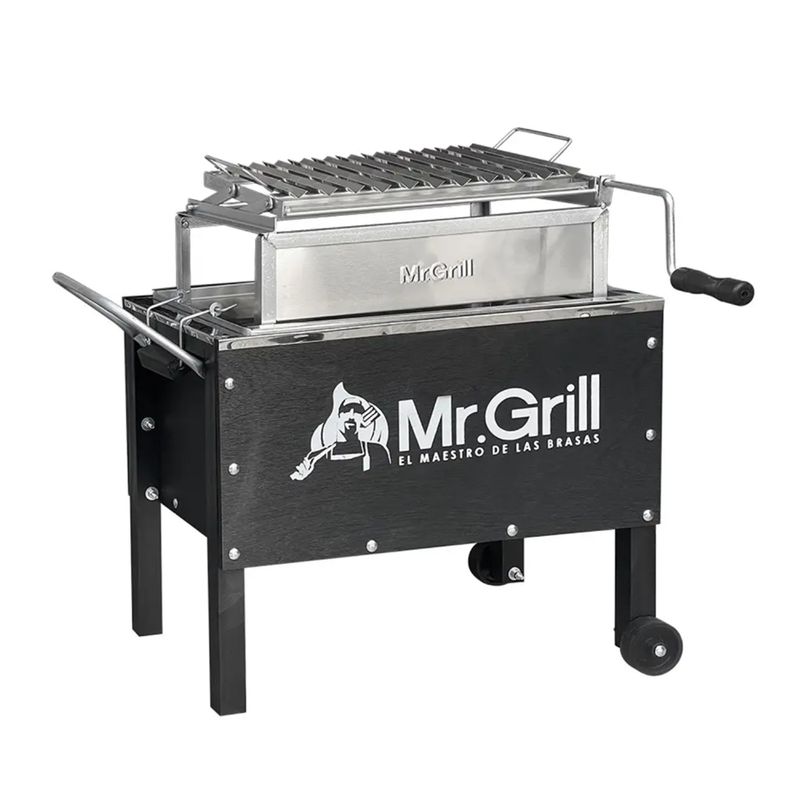 MR GRILL - Caja China Madera Pino/Acero Galvanizado Mr Grill 33x56cm