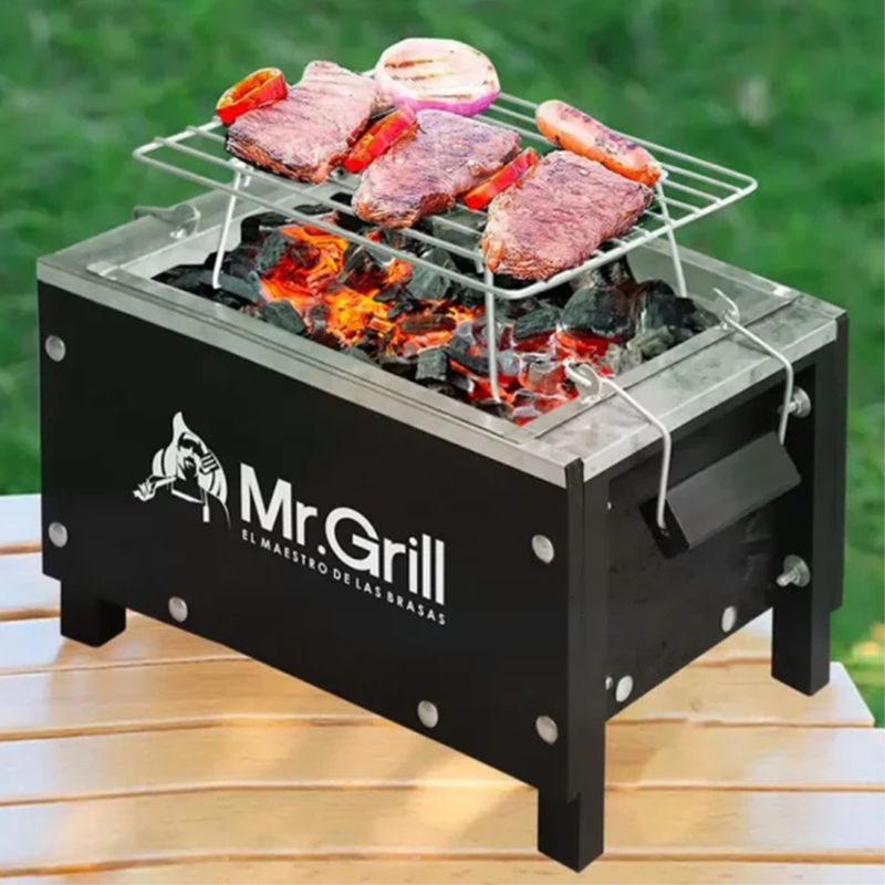 MR GRILL - Caja China Madera Pino/ Acero Galvanizado Mr Grill