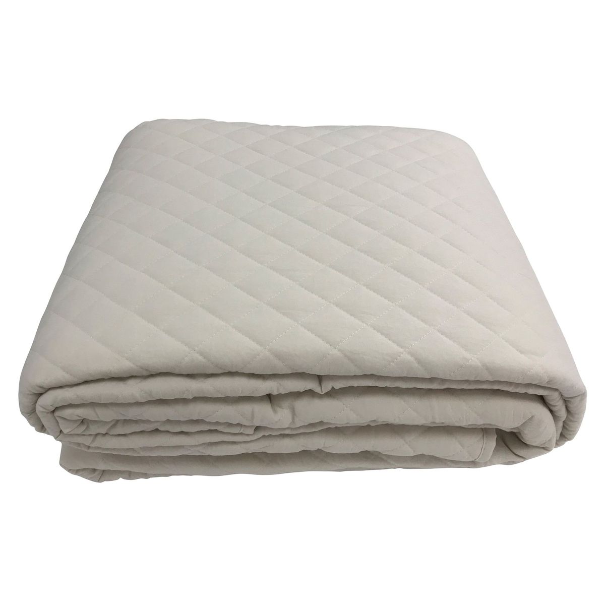 JUST HOME COLLECTION - Quilt Cuadritos Beige 2 Plazas