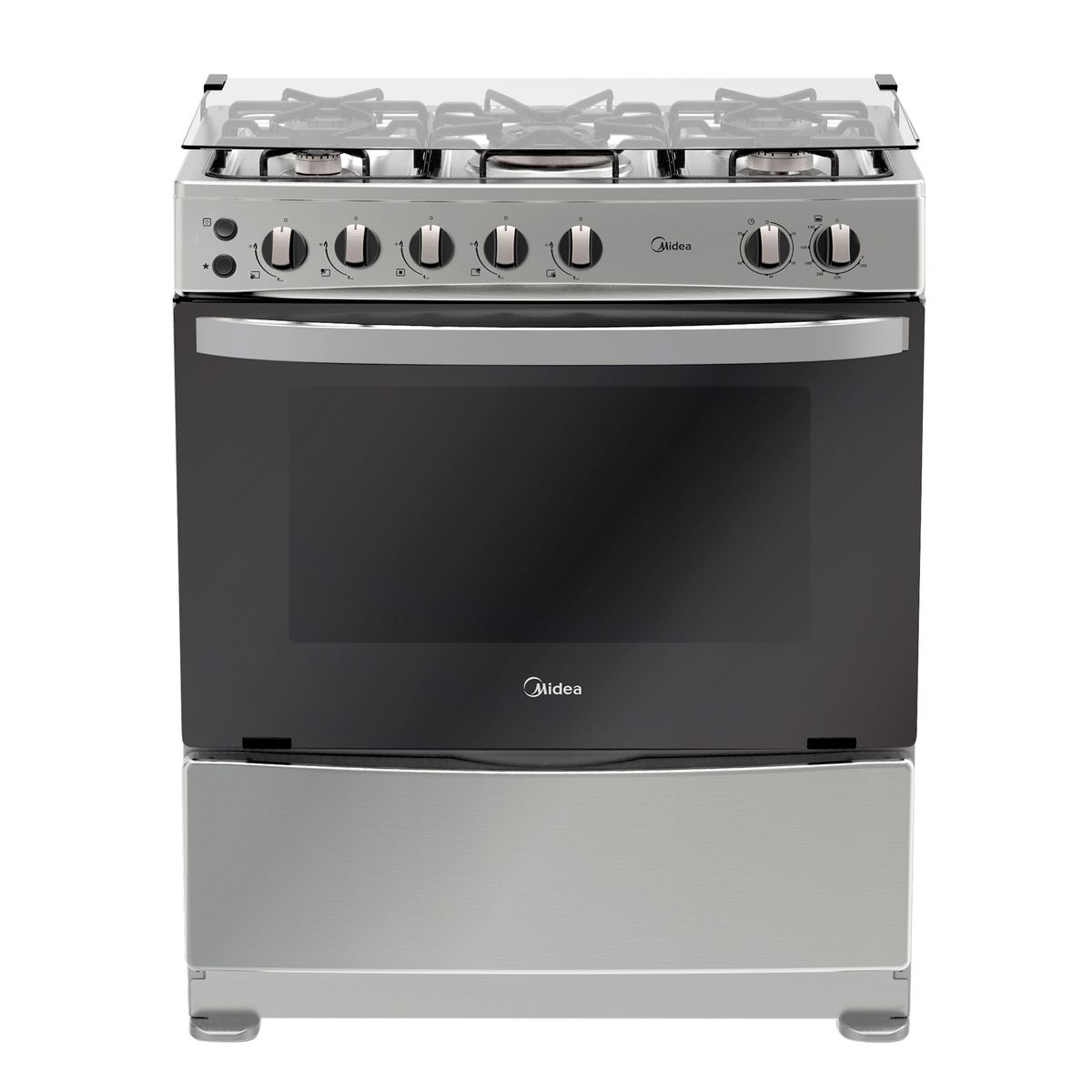 MIDEA - Cocina Midea a Gas 5 Hornillas MCGE30CT6GTCI Inox