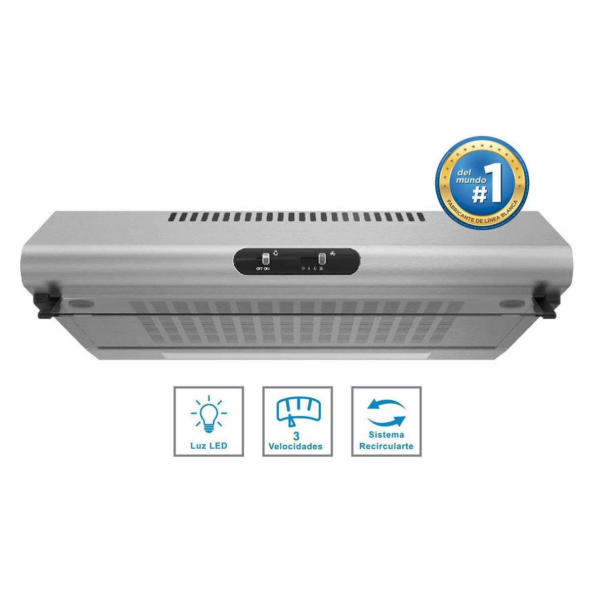 MIDEA - Campana Extractora Midea 60cm MJUD24S6AS Inox