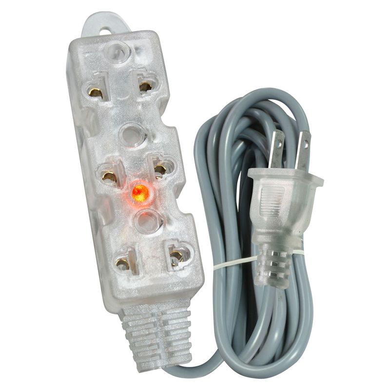 OPALUX - Extensión vulcanizada 3 Tomas Universal 5m