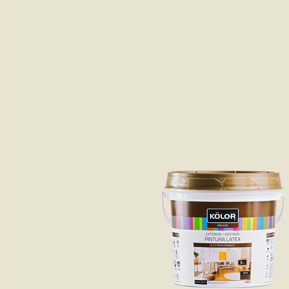 CERESITA - Pintura Látex Deluxe 4L Blanco Humo