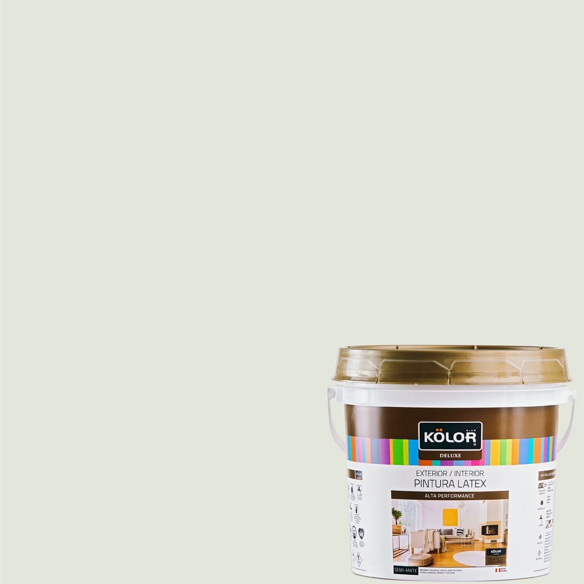  - Pintura Látex Deluxe Semi Mate Blanco Ostra 4L