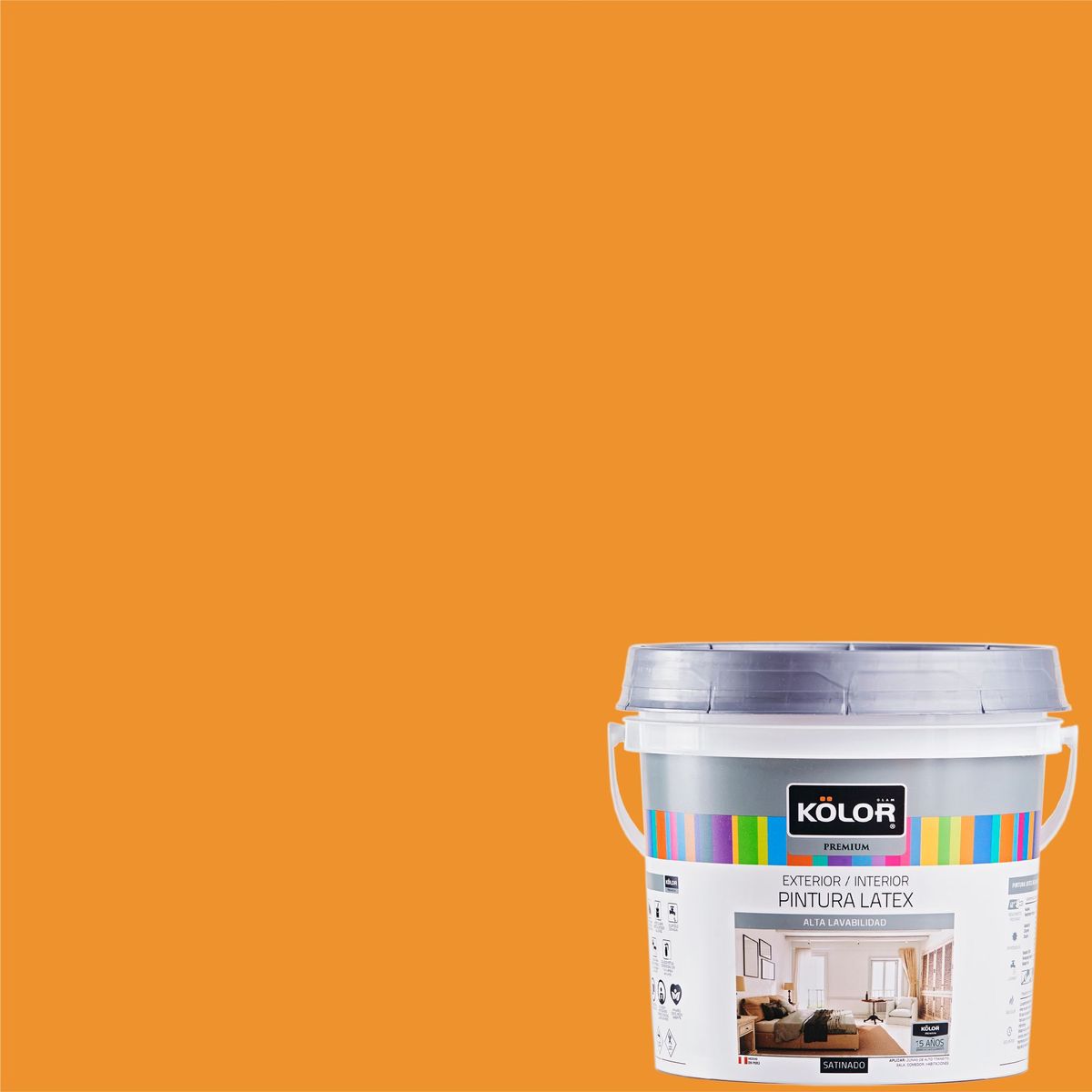 CERESITA - Pintura Látex Premium Satinado Bengala 4L