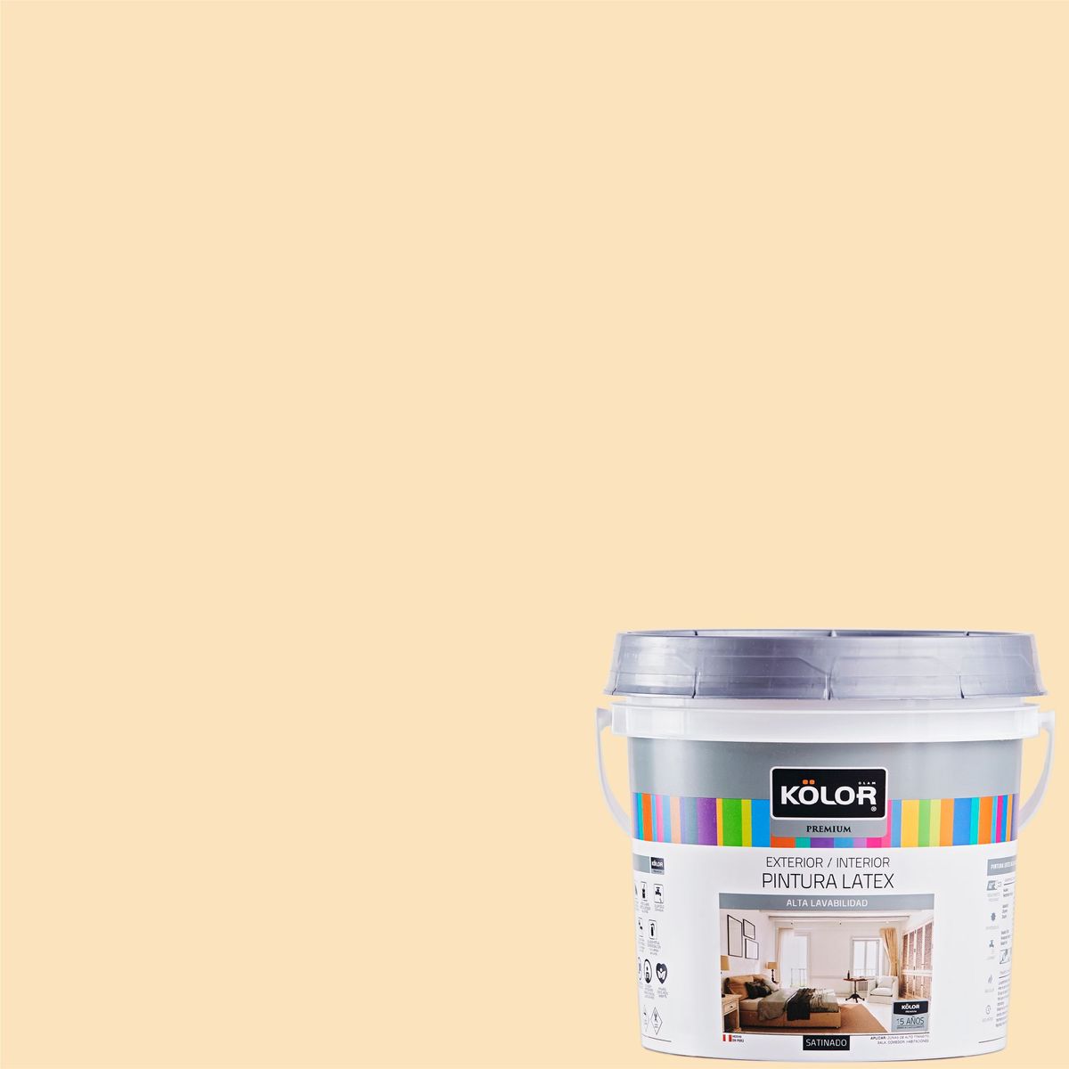 CERESITA - Pintura Kolor Satinado Marfil 4L