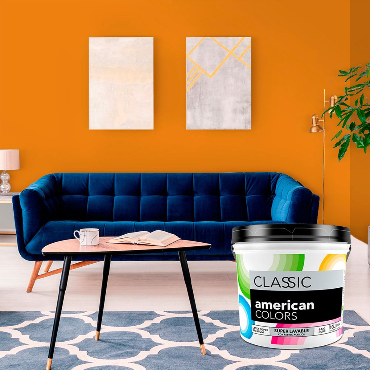 AMERICAN COLORS - Pintura American Colors Amarillo Ocre 1GL