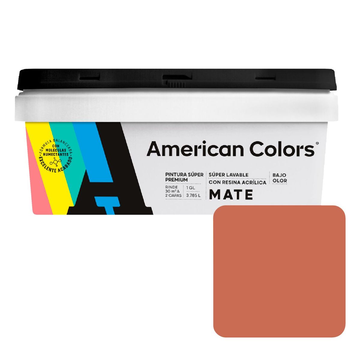 AMERICAN COLORS - Pintura American Colors Naranja Coral 1GL