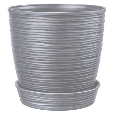 Maceta Redonda Piedra Gris 13x14x