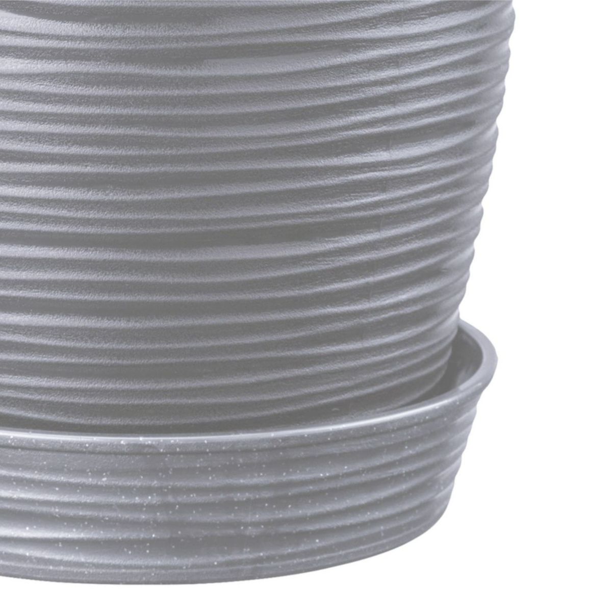 REYPLAST - Maceta Redonda Piedra Gris 13x14x