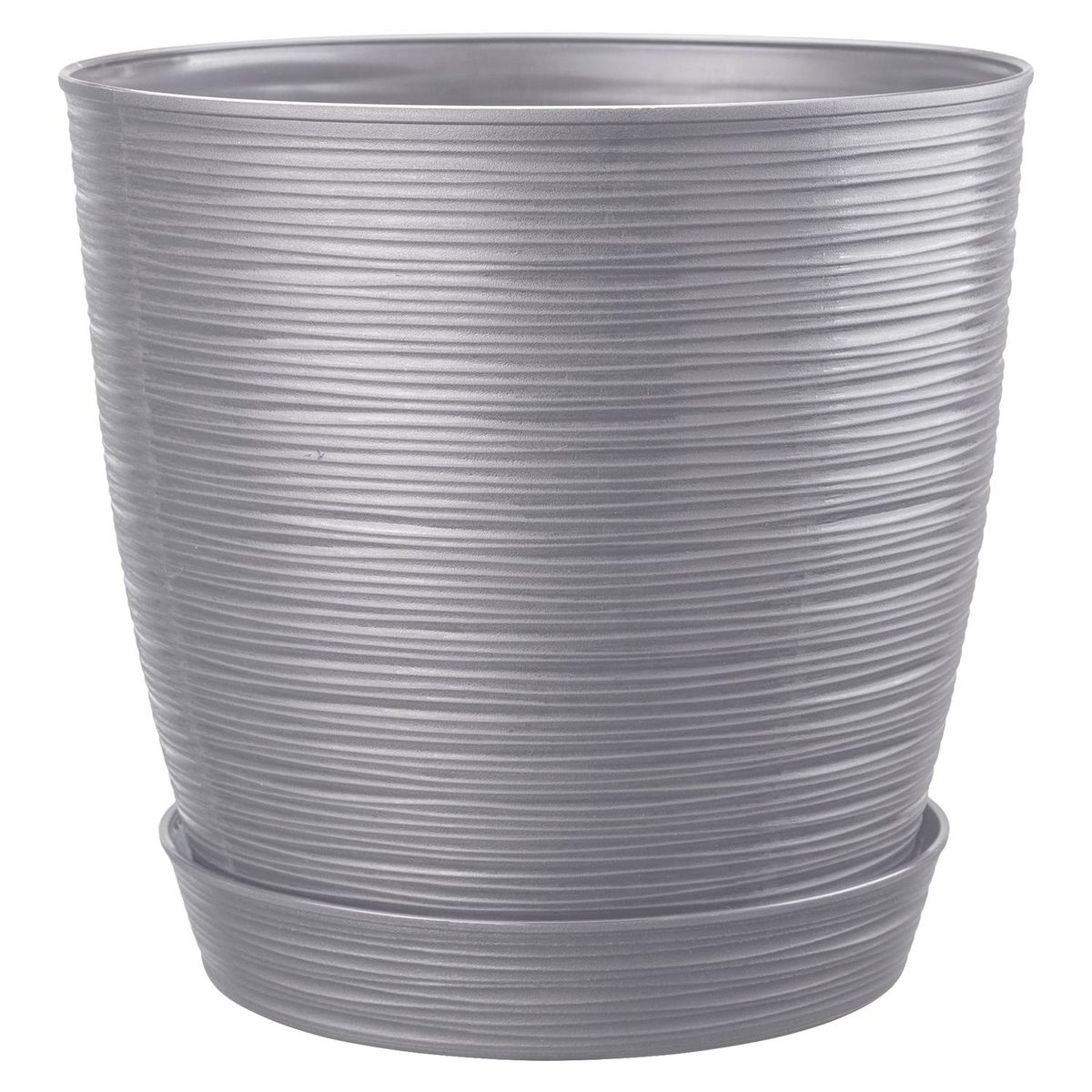 REYPLAST - Maceta Redonda Piedra Gris 31x35x