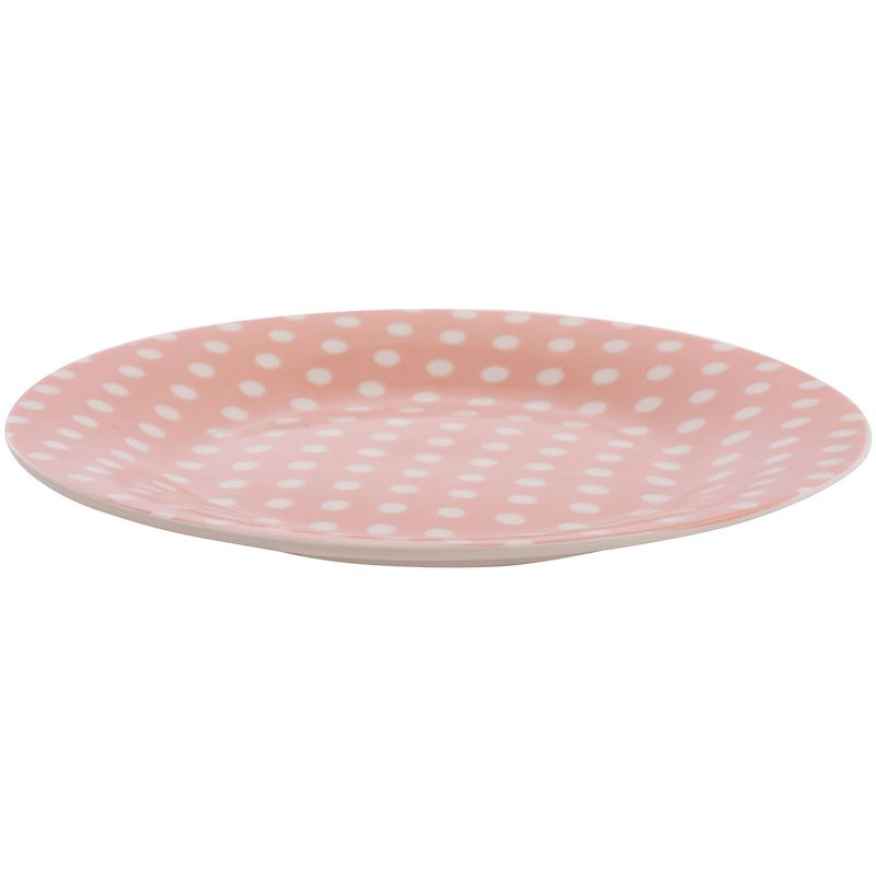 JUST HOME COLLECTION - Plato Puntos Rosa 19cm