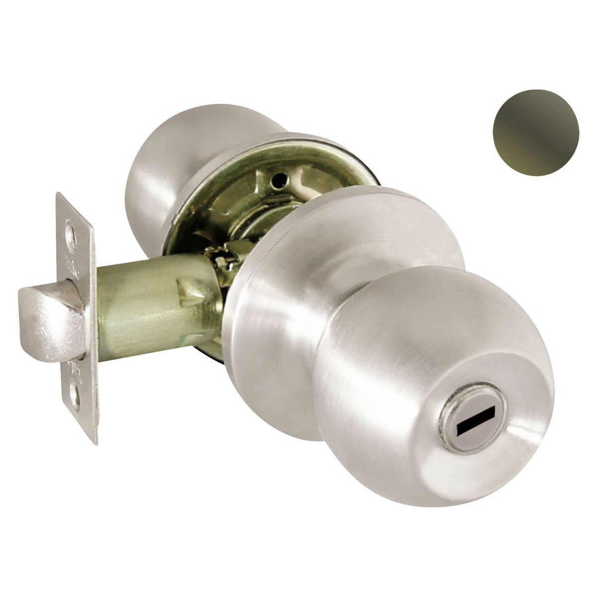 YALE - Cerradura de Pomo Baño Carolina Roseta Niquel Oscurecido