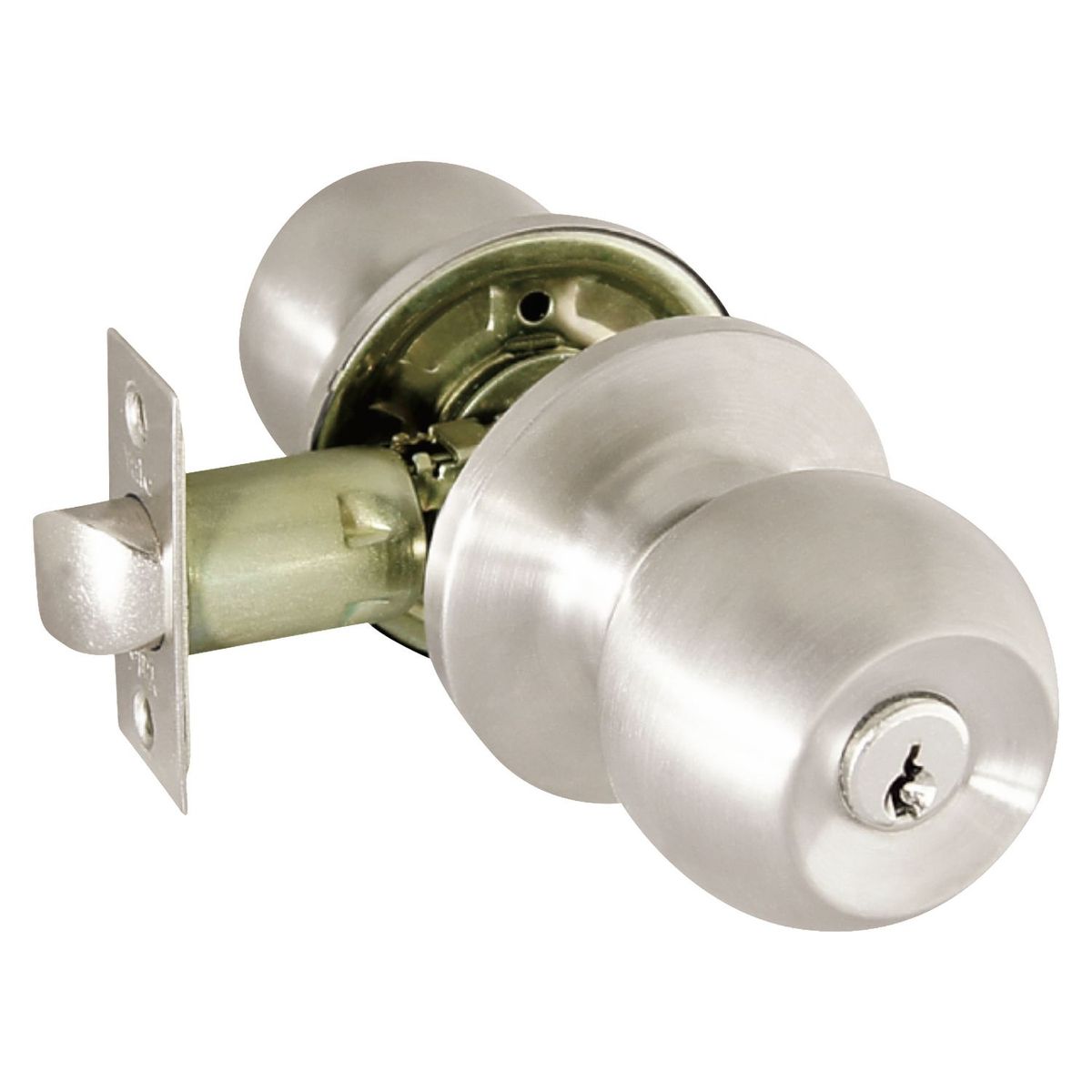 YALE - Cerradura de Pomo Principal Carolina Roseta Acero Inoxidable