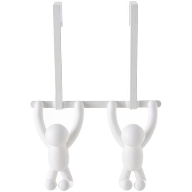 Set 2 Perchas de Puerta Buddy Blanco