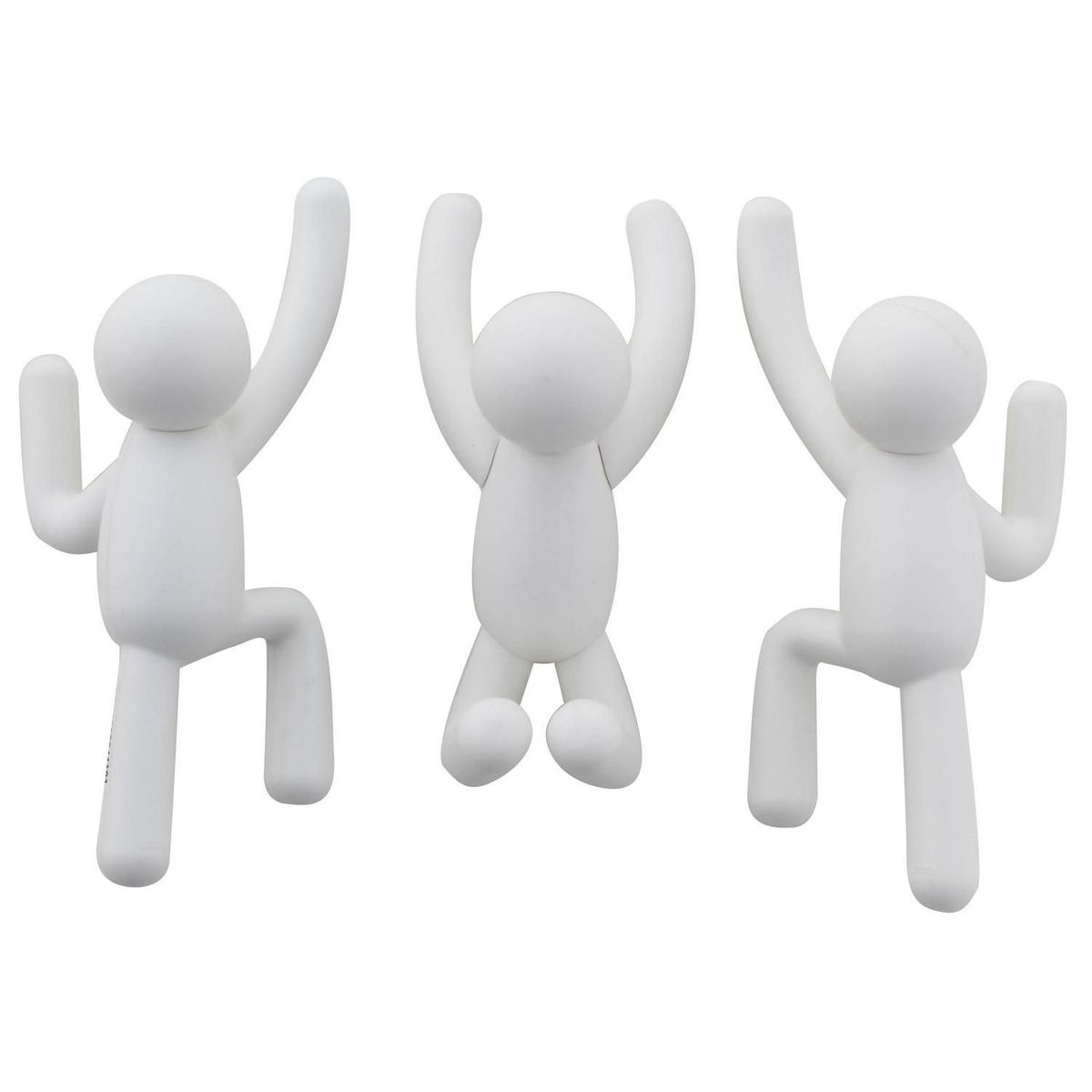 UMBRA - Set 3 Ganchos de Pared Buddy Blanco