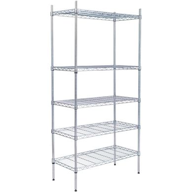 Estante Cromado 5 Niveles 35x76x152cm
