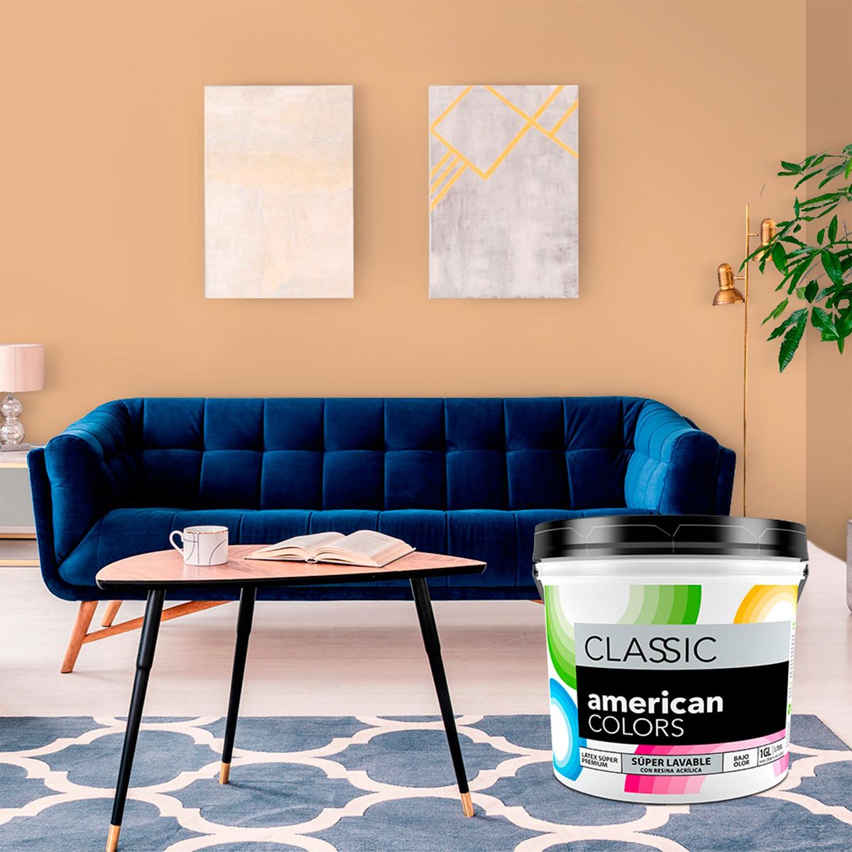 AMERICAN COLORS - Pintura American Colors Habano Claro 1GL