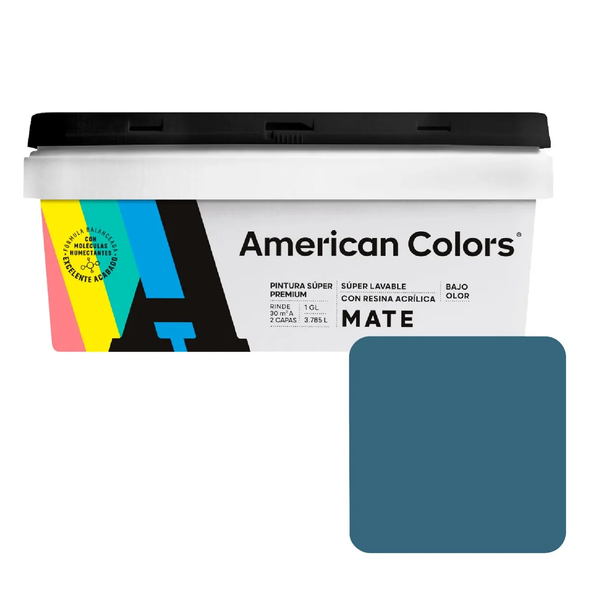 AMERICAN COLORS - Pintura American Colors Azul Pacifico 1GL