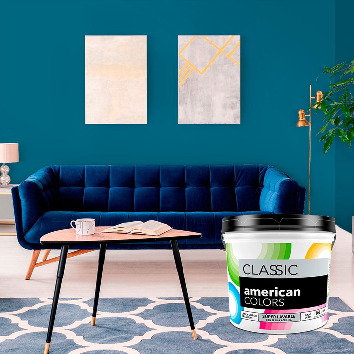 AMERICAN COLORS - Pintura American Colors Azul Pacifico 1GL