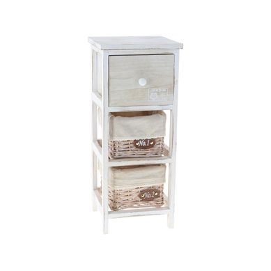 Gavetero 3 niveles con 2 Canastos 25x25x59 cm