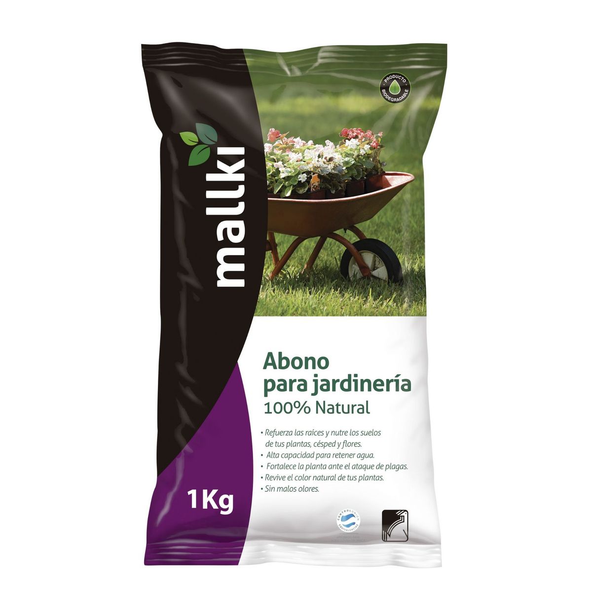 GENERICO - Mallki Abono Para Jardín 1 kg 1kg Abono 15 cm27 cm4 cm