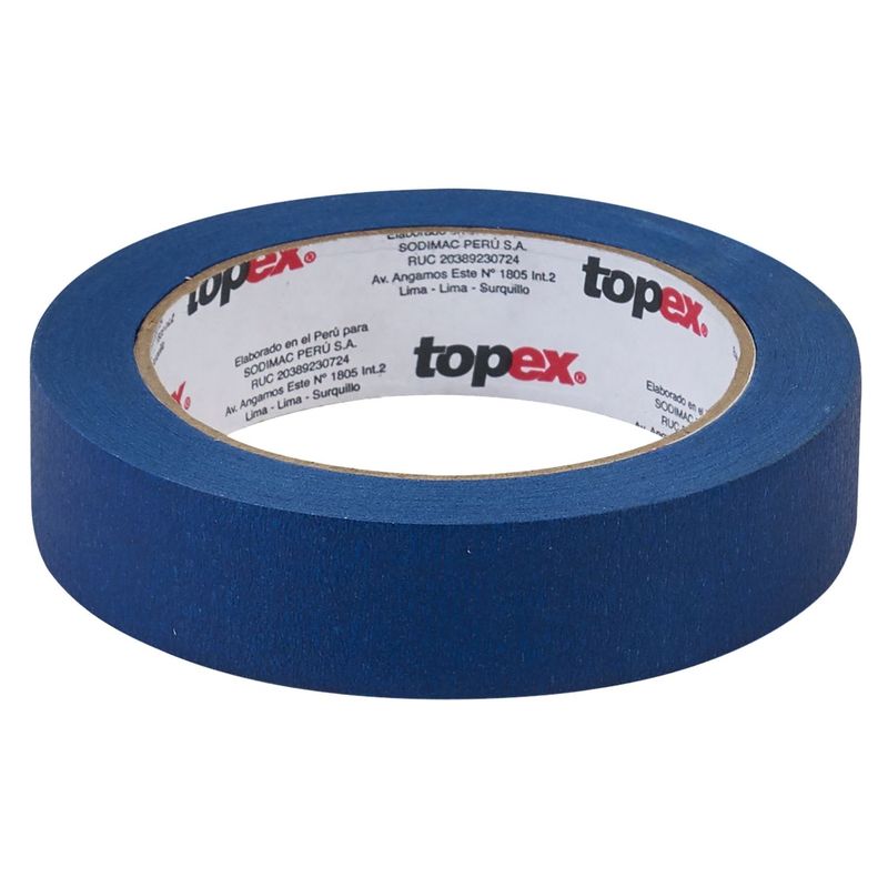TOPEX - Cinta masking tape 24mmx36.6m Azul Topex